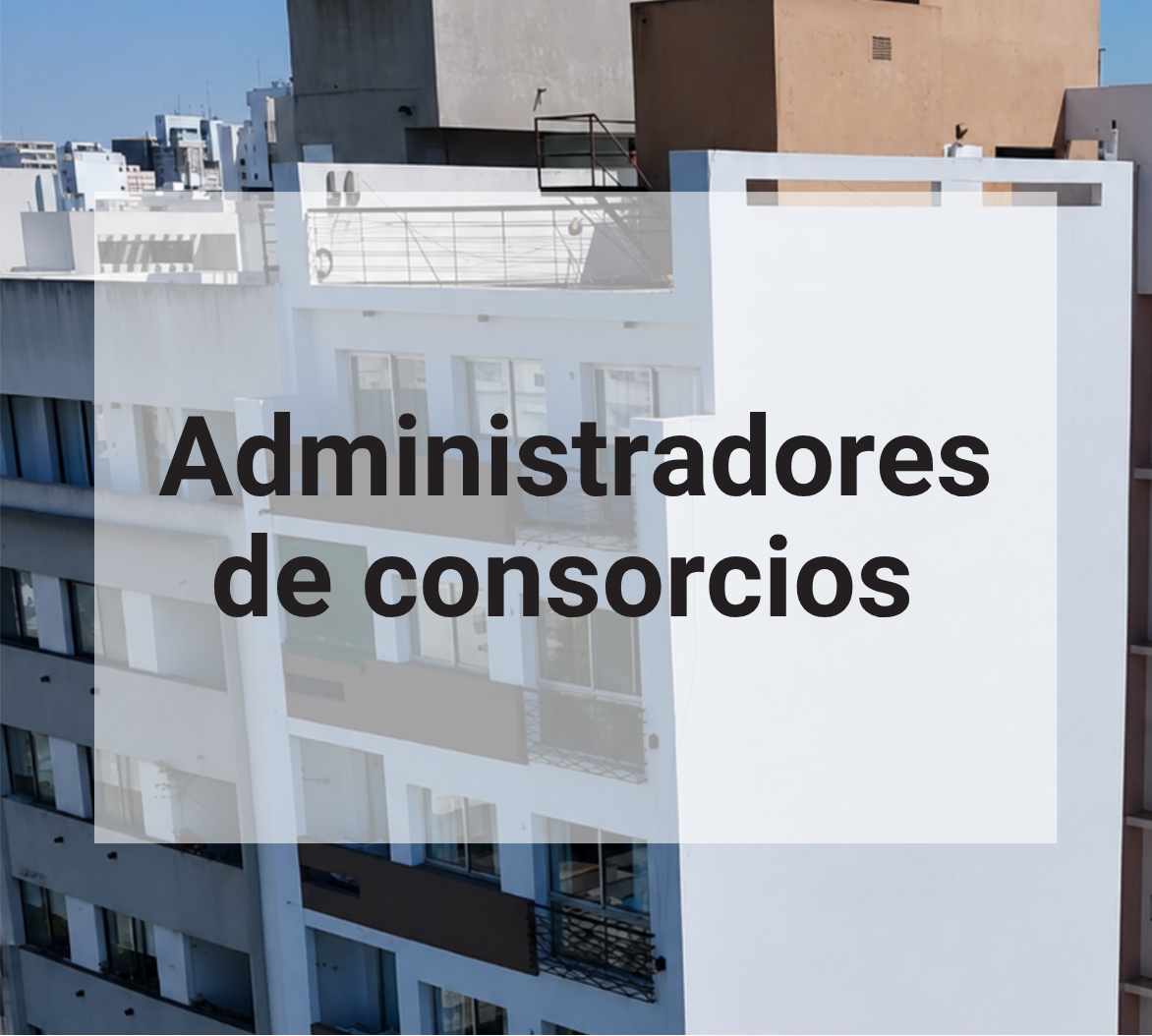 Administradores de Consorcios